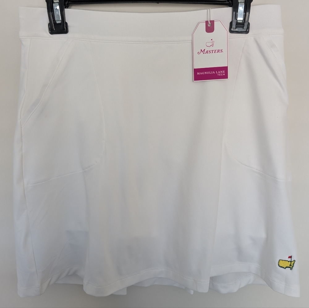 MASTERS Magnolia Lane Tech White athletic skort